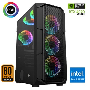 Xaser Xsr677 i5 13400F 16GB Ram 512GB M.2 NVMe SSD 12GB RTX4070 SUPER 24 180Hz Curved Oyun Hazır Sistem - Xaser (1)