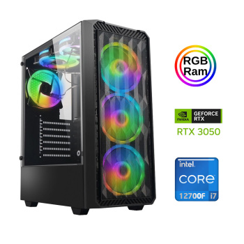 Xaser Xsr879 i7 12700F 16GB Ram 512GB M.2 NVMe SSD 6GB RTX3050 Oyun Hazır Sistem - Xaser
