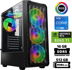 Xaser Xsr882 i7 12700F 16GB Ram 512GB M.2 NVMe SSD 8GB RTX5060Ti Oyuncu Masaüstü Bilgisayarı - Xaser