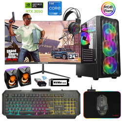 Xaser Xsr884 i7 12700F 16GB Ram 512GB M.2 NVMe SSD 6GB RTX3050 23.8 180Hz Curved Oyuncu Tavsiye Sistem - Xaser