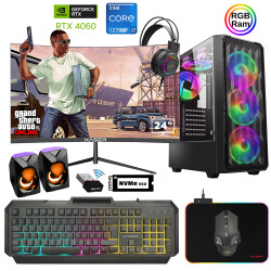 Xaser Xsr886 i7 12700F 16GB Ram 512GB M.2 NVMe SSD 8GB RTX4060 23.8 180Hz Curved Oyuncu Tavsiye Sistem - Xaser