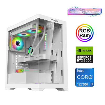 Xaser Xsr890 i7 12700F 16GB Ram 512GB M.2 NVMe SSD 12GB RTX3060 Oyun Hazır Sistem - 1