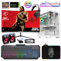 Xaser Xsr907 Ryzen 7 5700x 16GB Ram 512GB M.2 NVMe SSD 8GB RTX4060Ti 27