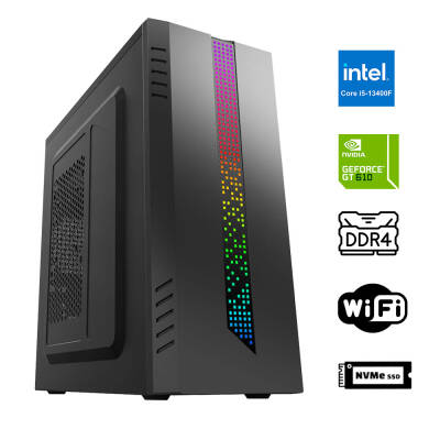 Xaser Xsr920 i5 13400F 16GB Ram 512GB M.2 NVMe SSD 2GB GT610 Masaüstü Ofis Bilgisayarı - 1