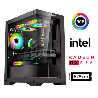 Xaser Xsr928 i5 6400 16GB Ram 512GB M.2 NVMe SSD 8GB RX580 Oyuncu Masaüstü Bilgisayarı - 1
