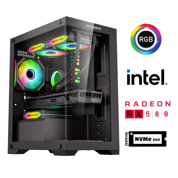 Xaser Xsr928 i5 6400 16GB Ram 512GB M.2 NVMe SSD 8GB RX580 Oyun Hazır Sistem - 1