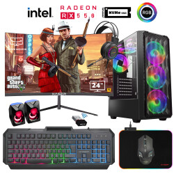 Xaser Xsr931 i5 4590 16GB Ram 1TB M.2 NVMe SSD 4GB RX550 Ekran Kartı 24 Curved Oyuncu Tavsiye Sistem - Xaser