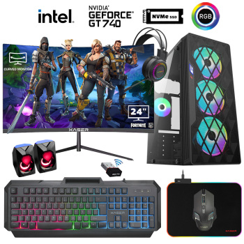 Xaser Xsr932 i5 3470 16GB Ram 1TB M.2 NVMe SSD 4GB GT740 Ekran Kartı 24 Curved Oyuncu Tavsiye Sistem - Xaser