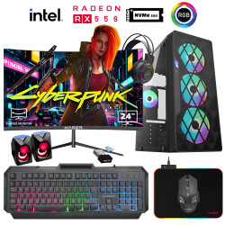 Xaser Xsr933 i5 3470 16GB Ram 1TB M.2 NVMe SSD 4GB RX550 Ekran Kartı 24 Curved Oyuncu Tavsiye Sistem - Xaser