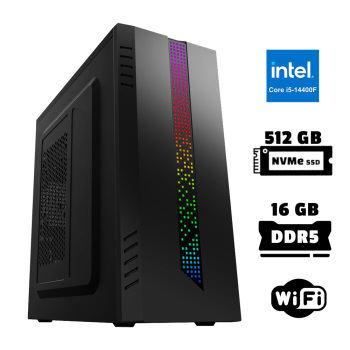 Xaser Xsr942 i5 14400F 16GB DDR5 Ram 512GB M.2 NVMe SSD 2GB GT610 Ofis Hazır Sistem - Xaser