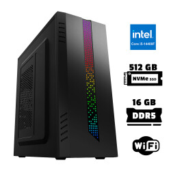 Xaser Xsr942 i5 14400F 16GB DDR5 Ram 512GB M.2 NVMe SSD 2GB GT610 Ofis Hazır Sistem - Xaser