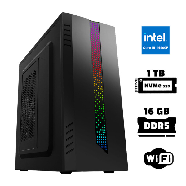 Xaser Xsr943 i5 14400F 16GB DDR5 Ram 1TB M.2 NVMe SSD 2GB GT610 Ofis Hazır Sistem - 1