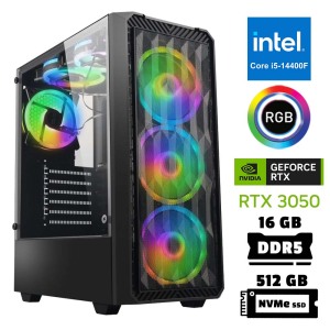 Xaser Xsr944 i5 14400F 16GB DDR5 Ram 512GB M.2 NVMe SSD 6GB RTX3050 Oyuncu Tavsiye Sistem - Xaser