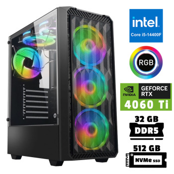 Xaser Xsr960 i5 14400F 32GB DDR5 Ram 512GB M.2 NVMe SSD 8GB RTX4060 Ti Oyuncu Tavsiye Sistem - Xaser