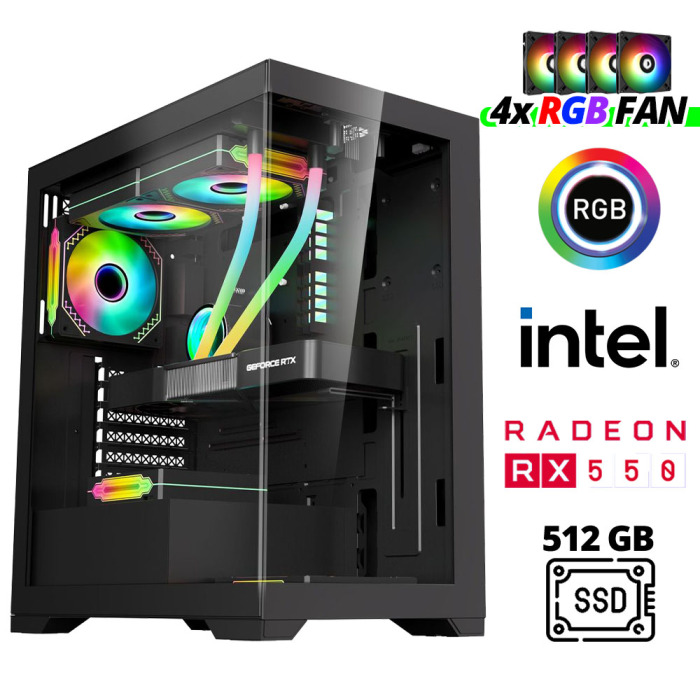 Xaser Xsr968 i5 3470 16GB Ram 512GB SSD 4GB RX550 23.8 Curved Oyuncu Tavsiye Sistem - 2