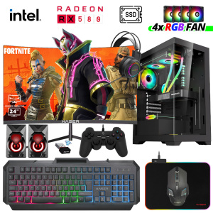 Xaser Xsr974 i5 3470 16GB Ram 512GB SSD 8GB RX580 23.8 Curved Oyuncu Tavsiye Sistem - Xaser