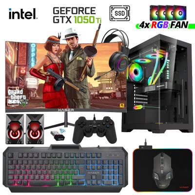 Xaser Xsr982 i5 4590 16GB Ram 512GB SSD 4GB GTX1050 Ti 23.8 Curved Oyuncu Tavsiye Sistem - 1